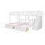 Lit superposé double au-dessus de simple et simple, lit superposé triple en bois avec tiroirs et garde-corps-1805967639