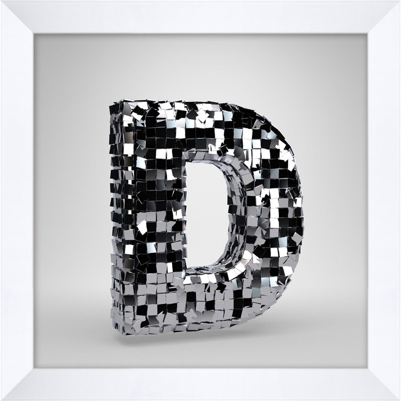 Disco Letter D Print by Mat Sanders