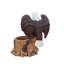 Majestic Eagle Planters, Durable Resin Rustic Tree Stump Decor For Patio