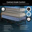 Jay-Be Crown Windermere Folding Bed with Waterproof Deep Sprung Mattress - Single with Mattress Protector