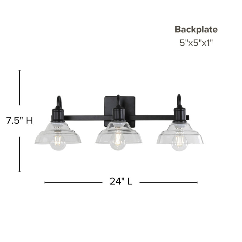Housley 3-Light 9.13” Wide Vanity Light