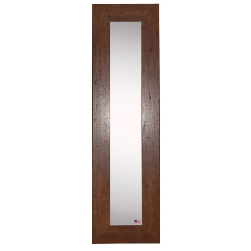 Miroir d'appoint Trujillo, H 32,5 po x l 11,5 po, Noyer foncé