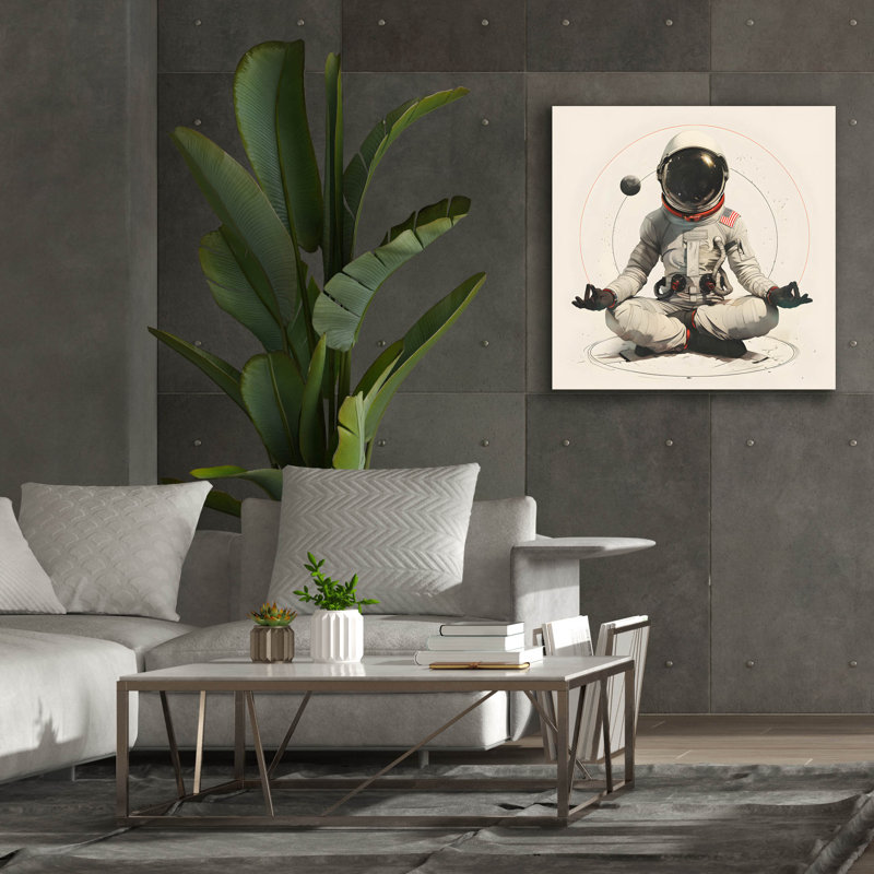 «Cosmic Yoga» par Sean Parnell, art mural sur toile, H 37 po x l 37 po x P 1,5 po