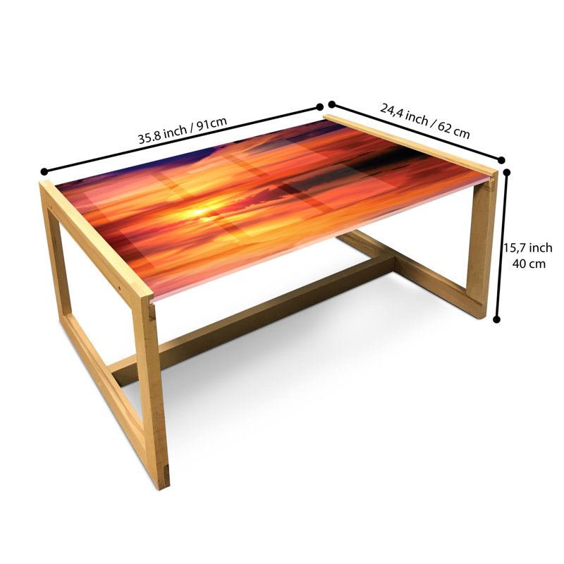 Jacorie Sled Coffee Table, 90cm H x 62cm W x 40cm D