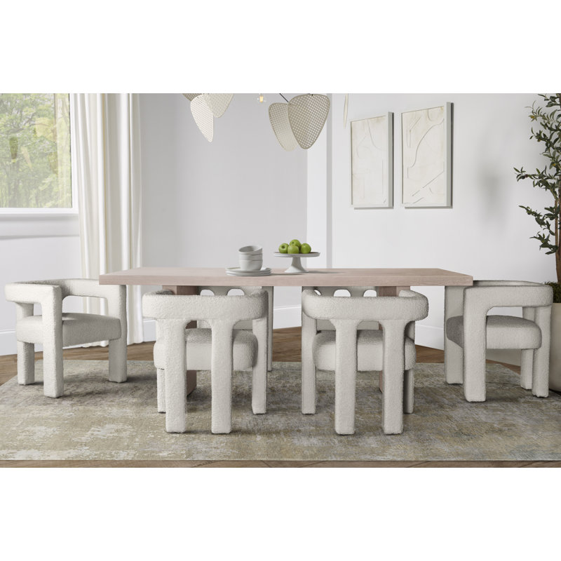 Aruna 7 - Piece Extendable Dining Set, Ivory