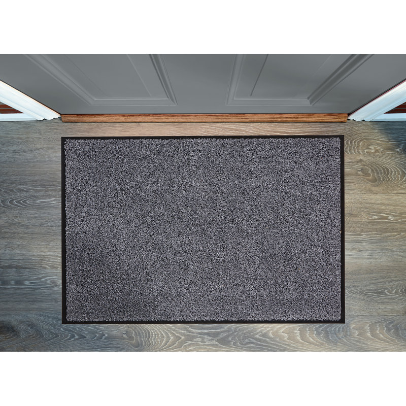 Wimer Non-Slip Indoor Doormat, 80cm L x 50cm W, Anthracite