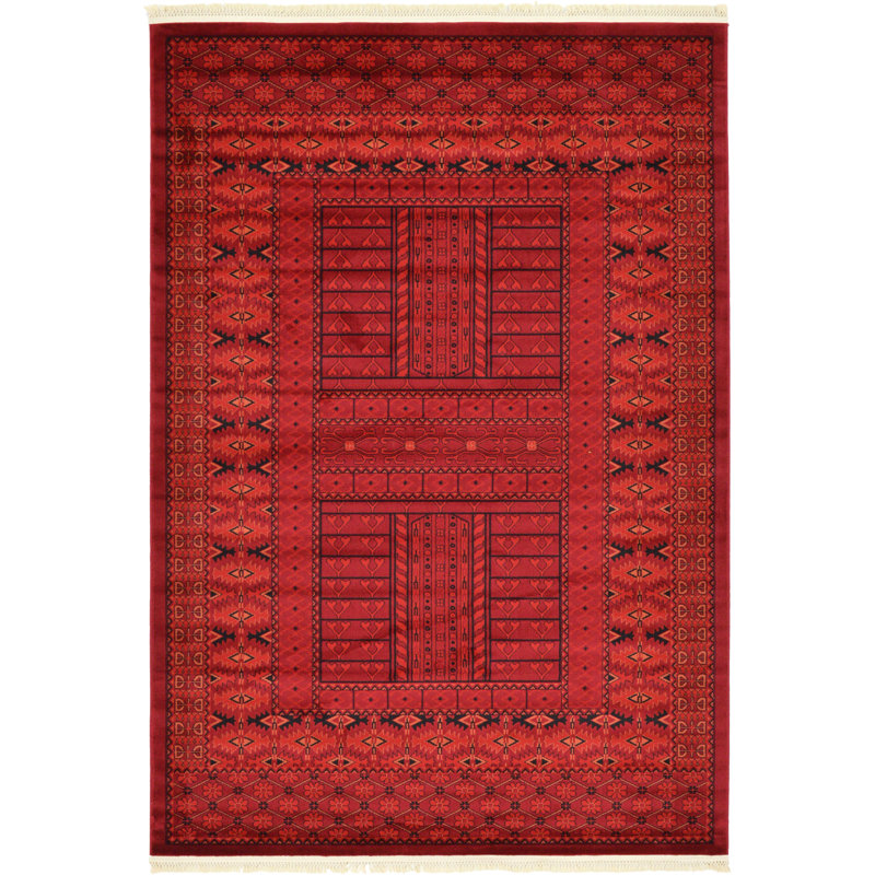 Amro Geometric Indoor Rug, Rectangle 6'1" x 9'