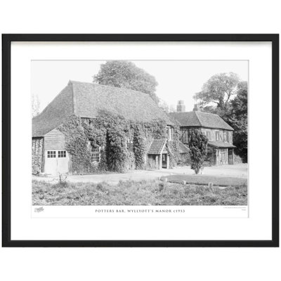 Potters Bar, Wyllyott's Manor C1953 by Francis Frith - Single Picture Frame Print
