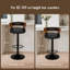 ALFORDSON 2x Bar Stool Swivel Backrest Gas Lift Dining Kitchen Pub Chair