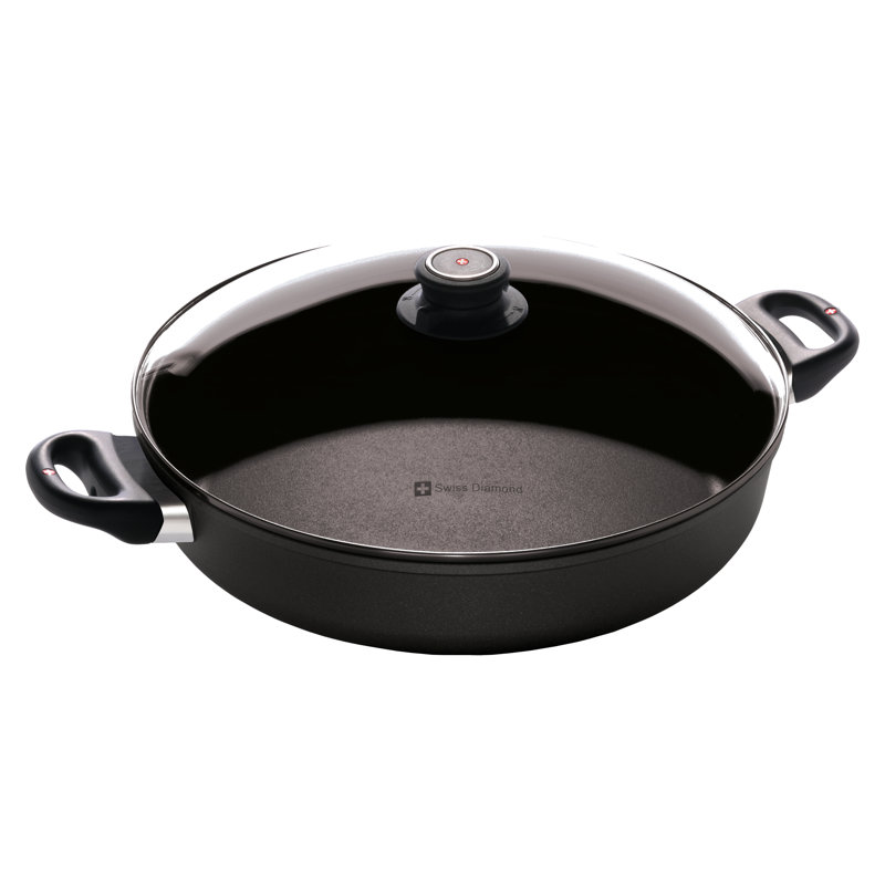 Swiss Diamond Saute Pan with Lid, 4.8 Qt.