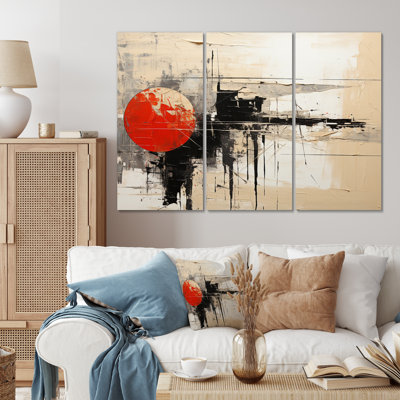 «Abstract Duality III», reproduction sur toile tendue de 3 pièces