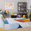 Kira Geometric Multicolor Modern Printed Area Rug - Bold Abstract Area Rug with Vibrant Shapes-630706691