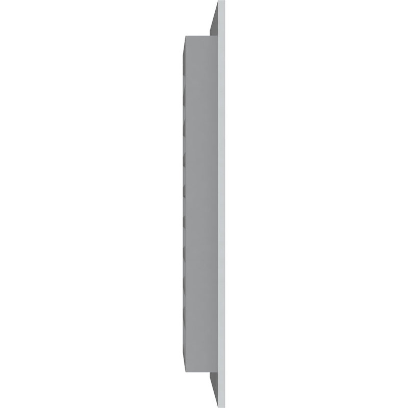 Vertical Functional Gable Vent with Flat Trim Frame, 23" H x 33" W x 3" D