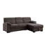 Canapé-lit modulaire en chenille l 94 po Kipriano II avec méridienne et rangement droit-613565793