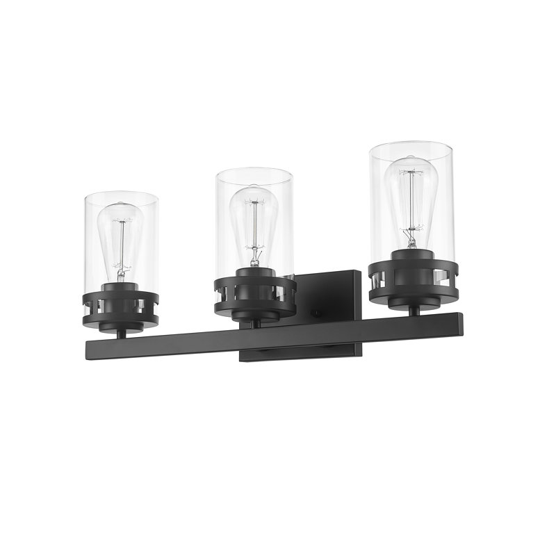 Bastoam Dimmable Vanity Light with Clear Glass, 3 - Light