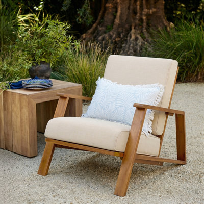 Nubieber Acacia Outdoor Lounge Chair