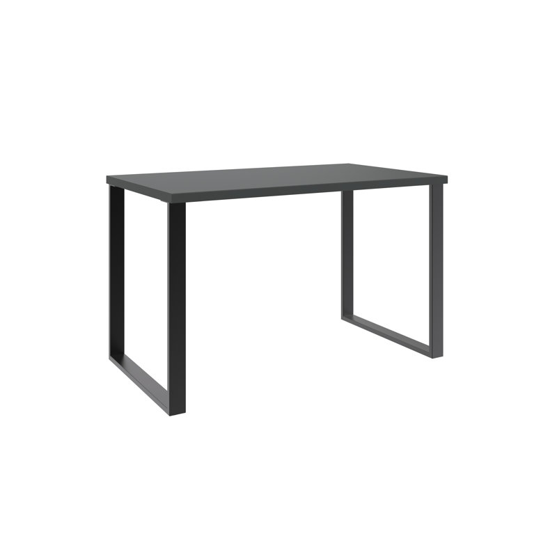 Nadica Metal Base Writing Desk, 75cm H x 120cm W x 70cm D, Grey