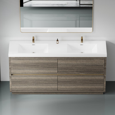 Meuble-lavabo flottant avec double lavabo Dalton
