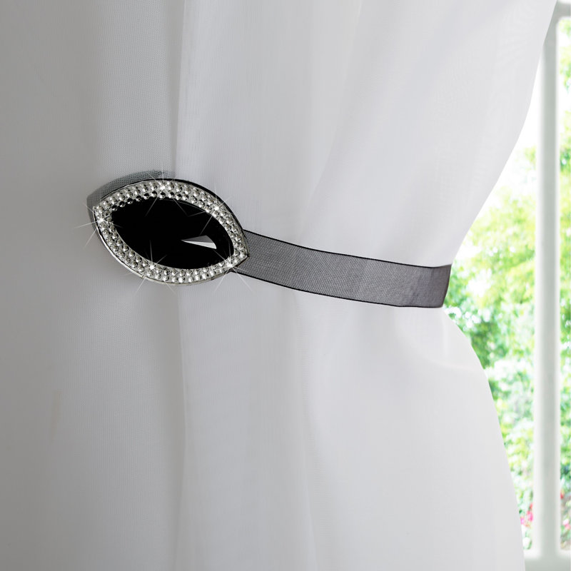 Larkin 4cm Curtain Holdback/Tieback, Black