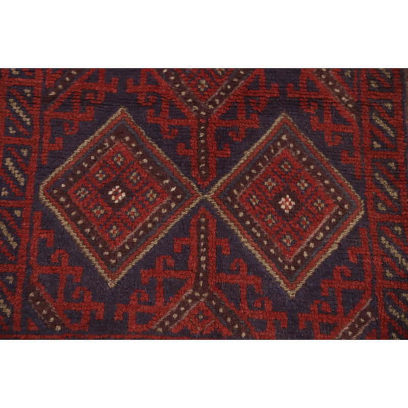 Tapis de couloir rouge 7 pi 11 po x 2 pi One-of-a-Kind
