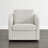 33" W Modern Upholstered Swivel Armchair-1378563913