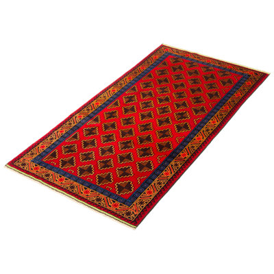 Teimani Red Rug 3'3" x 6'7"