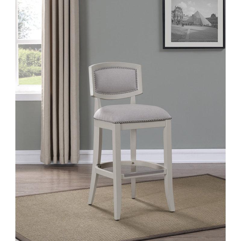 Gerid Upholstered Counter Stool with Solid Wood Frame, Counter Stool (26" Seat Height)
