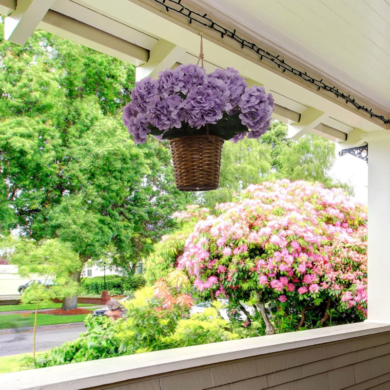 Arrangement floral lilas artificiel