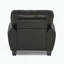 Fauteuil rétro en similicuir noir