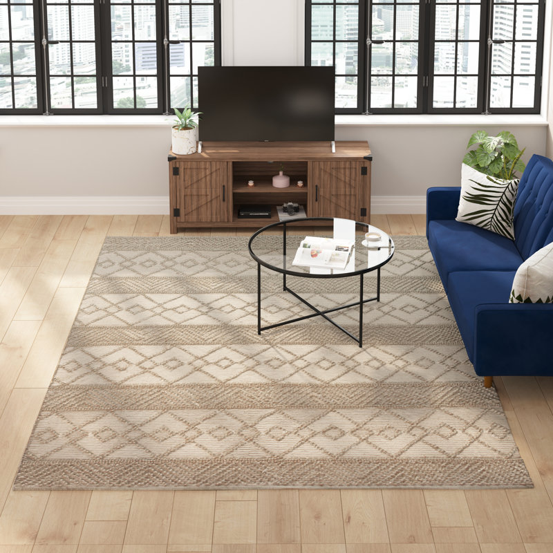 Geometric Indoor Rug, Rectangle 8' x 10'