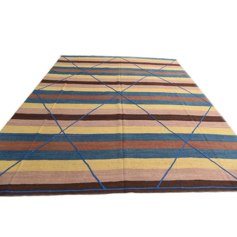 Tapis multicolore 12 pi Carré Pinson