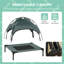 Lit de camp portatif pour chien avec abat-jour de protection UV 24 po PawHut-129513193-129513191