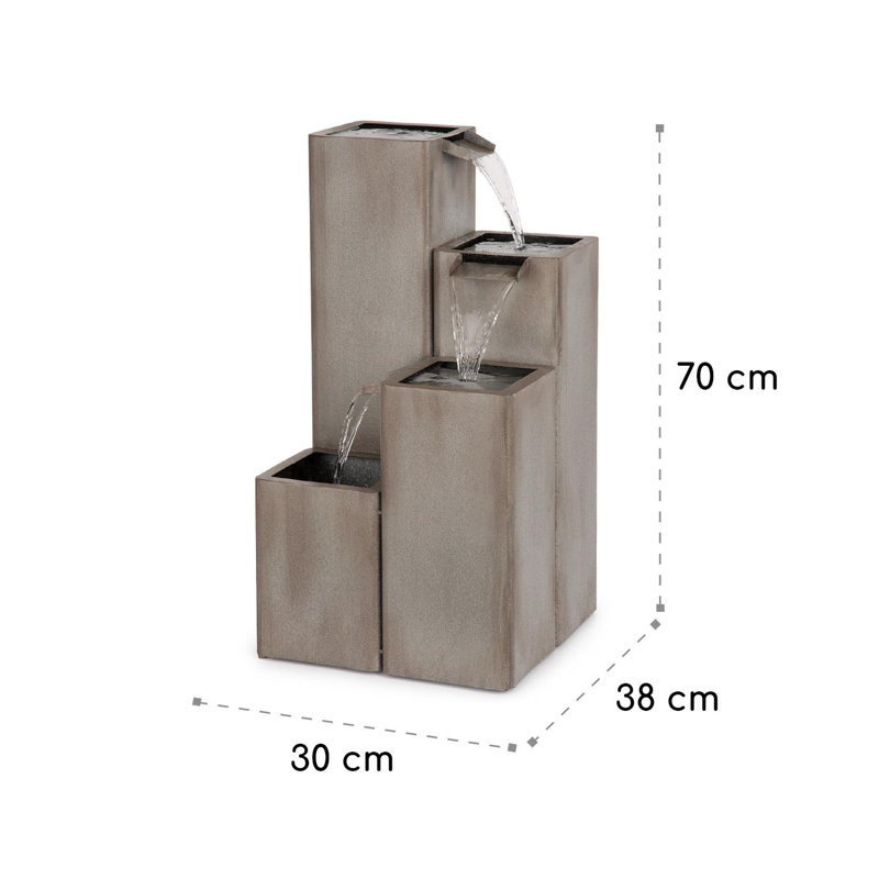 Outdoor Metal Waterfall Fountain