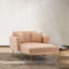 Chaise longue capitonnée de 62,2 po Hinderike-248073923