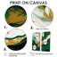 Vert et or liquide Magic II - art mural abstrait-462394393-462394389-462394386
