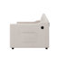 Upholstered Twin Daybed with Height-Adjustable Pop-Up Trundle, USB & Type-C Ports-295745339