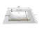 The Renovators Supply Inc. 18.31'' White Ceramic Rectangular Bathroom Sink with Overflow