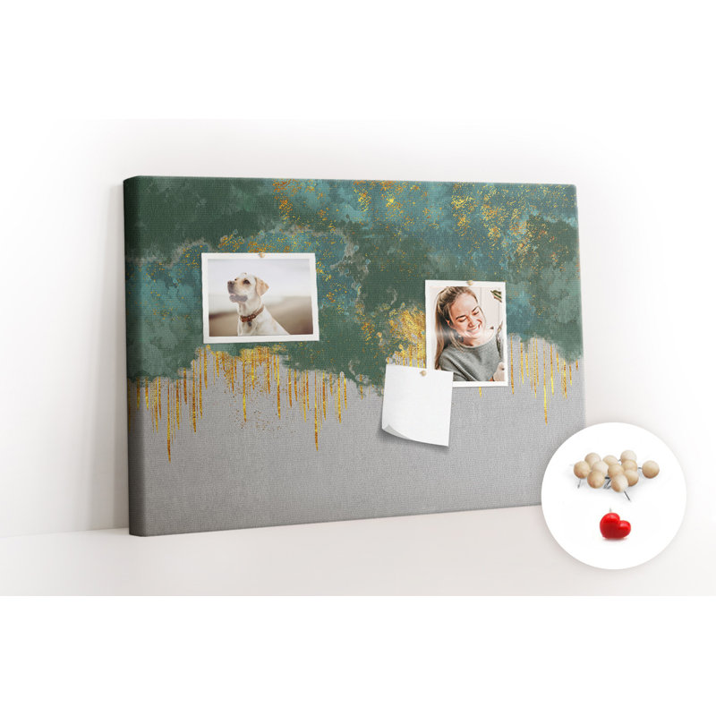Wall Mounted cork board with print decorative wall pin board for wall for office bulletin board ideas Decorative pattern