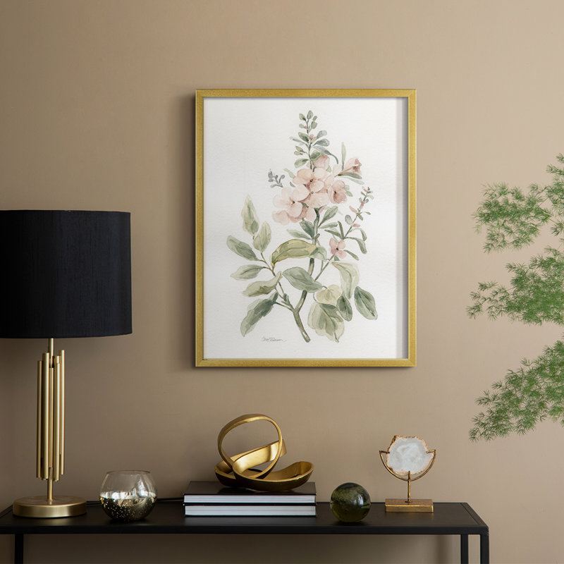 «Flea Market Botanical II», reproduction encadrée - bois massif