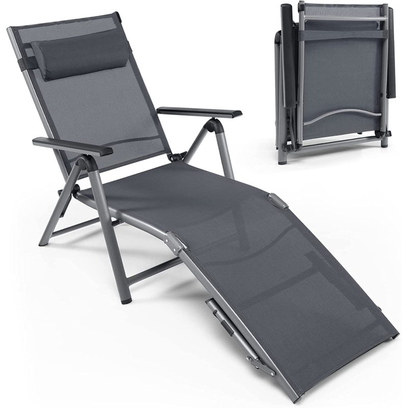 Andoro 67cm Long Reclining Single Lounger