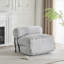 Fauteuil à billes pliable Latina, gris clair