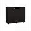 Ensemble de chambre à coucher | Ensemble de rangement 3 pièces pour chambre à coucher, 1 commode double + 2 tables de chevet | Noir | Commodes doubles