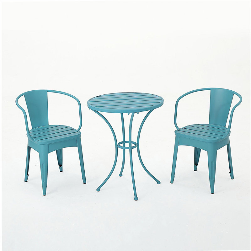 ENSEMBLE MÉTAL 3 PCS COLMAR, Blue
