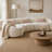 Boucle Sectional Sofa W/3 Pillows
