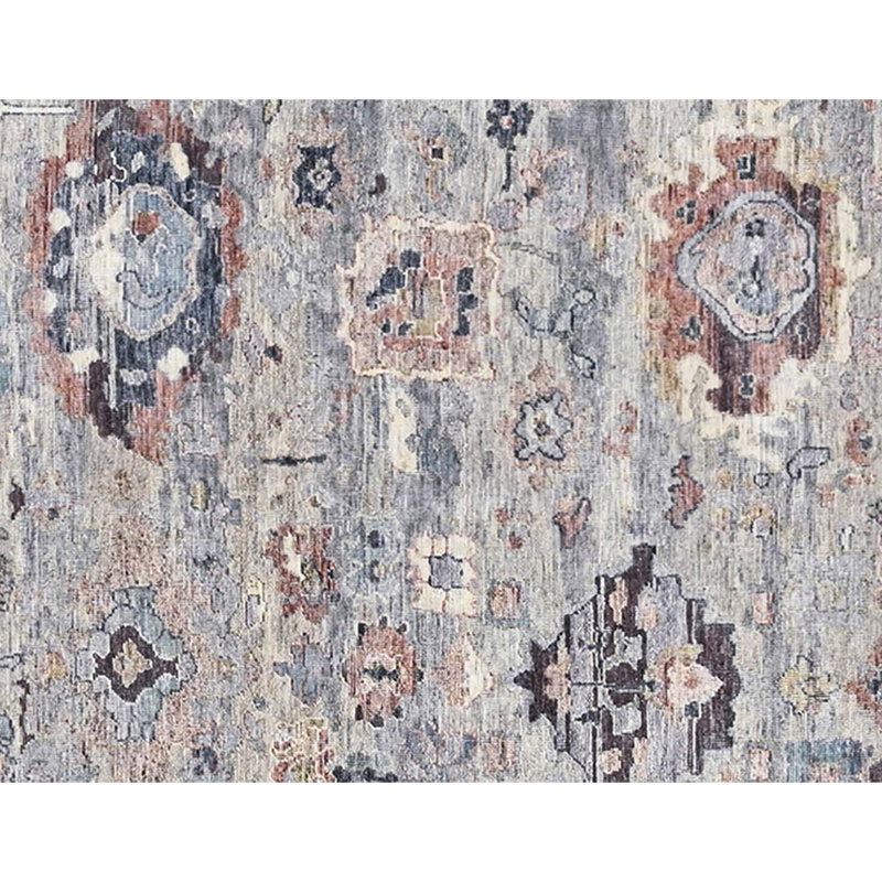 Hand Knotted Wool Area Rug in Brown/Light Gold, Rectangle 10' x 14'