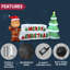 Arbre de Noël gonflable 10 pi avec arbre de Noël