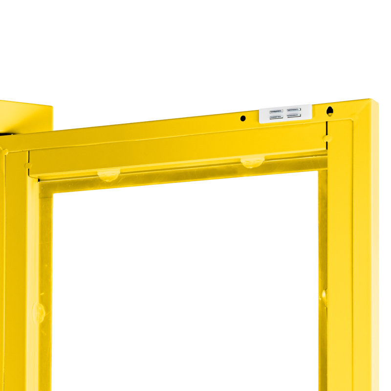 Armoire de rangement à 4 tablettes Kyoung, Yellow