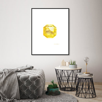 Emerald Yellow by Glitter Enthusiast  Painting on Canvas