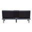 Canapé-lit futon convertible gris moderne avec ports USB et porte-gobelets