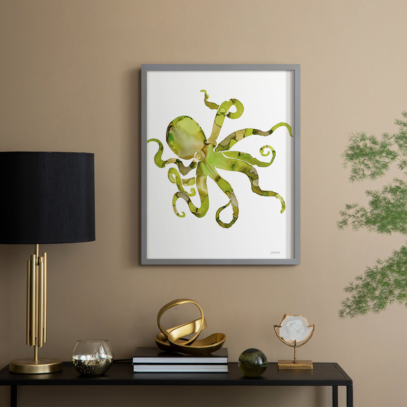 «Octopus», H 11 po x l 9 po, Gris